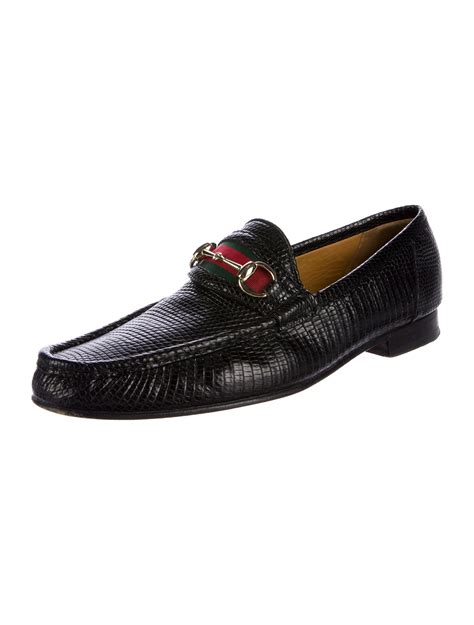 gucci lizard penny loafers|gucci wedge loafers.